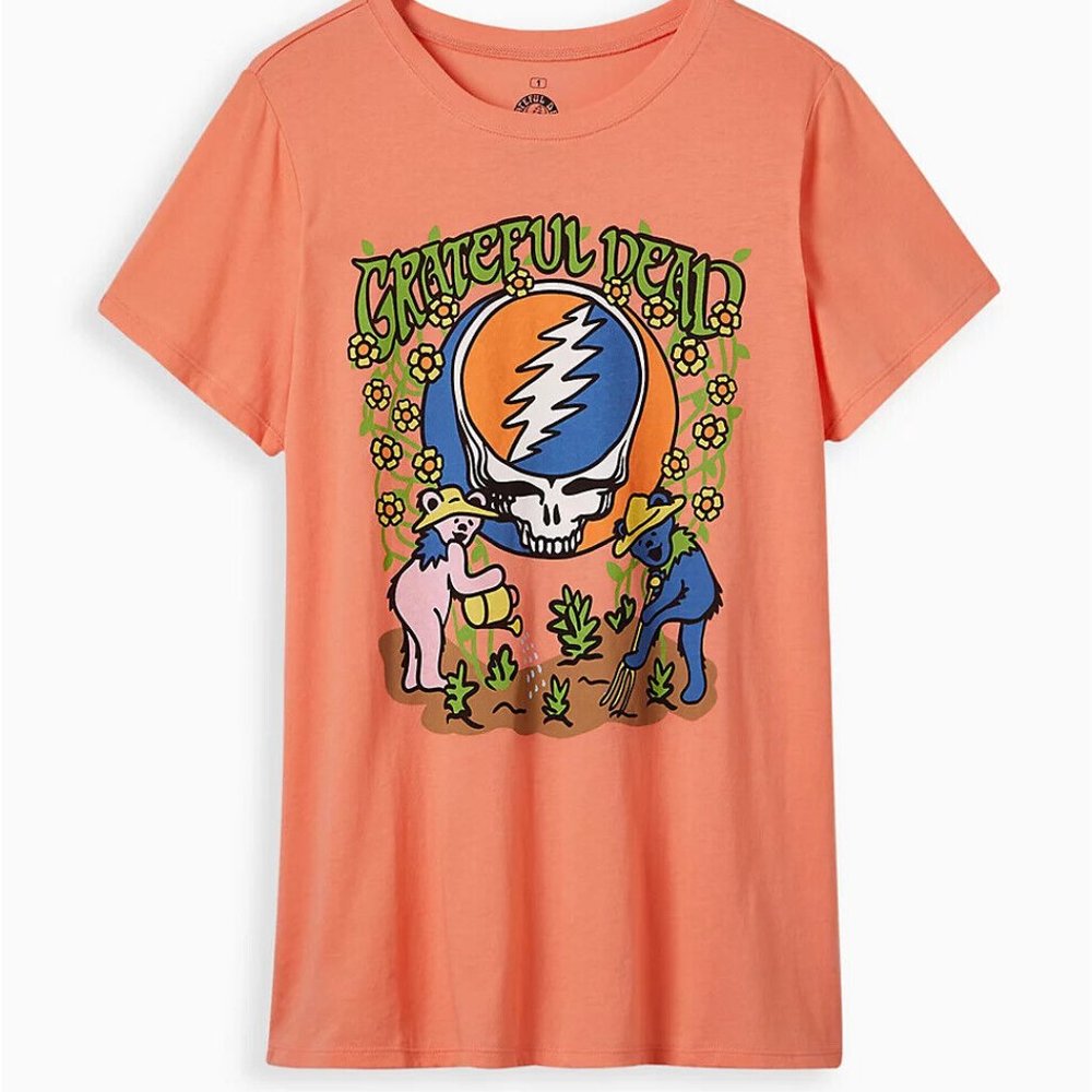Torrid 4X The Grateful Dead Steal Your Face Classic Fit T-Shirt (26) Plus